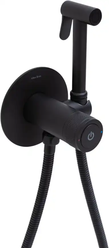 Смеситель с гигиеническим душем Allen Brau Liberty 5.33005-31 (с внутренней частью) черный матовый фото 1