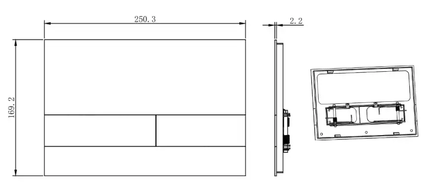 Клавиша смыва Allen Brau Infinity 9.20008.DBN никель браш фото 2