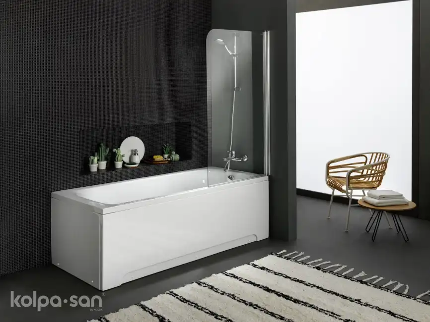 Акриловая ванна Kolpa-San QUAT Evelin 170x75 (1W28F) 900283, Белая фото 3