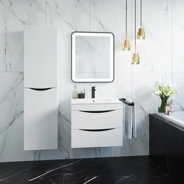 Шкаф пенал IDDIS Cloud 40 CLO40W0i97 подвесной, Белый фото 4