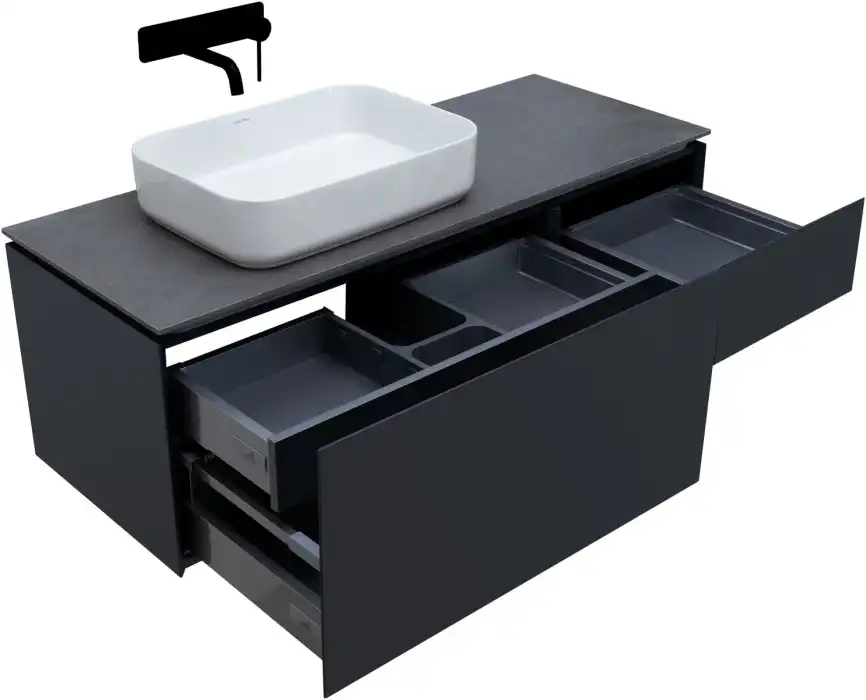 Тумба под раковину Allen Brau Infinity 120 1.21006.AM L антрацит матовый фото 8