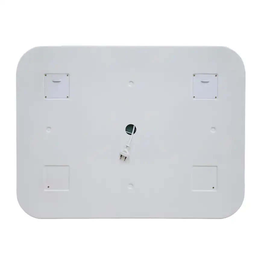 Зеркало с подсветкой AVS Байкал 120x80 см, антипар и часы фото 3