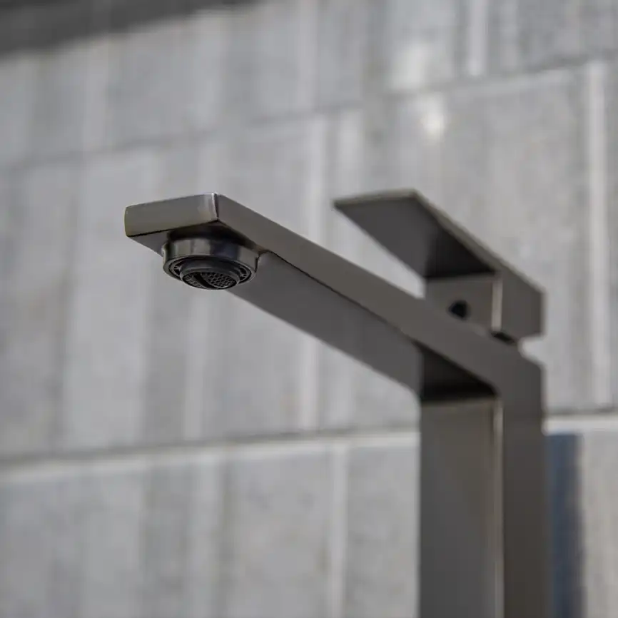 Смесители для раковины AVS NEW CUBE 811-251-GM высокий, оружейная сталь фото 7