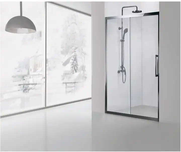 Душевая дверь Aquanet Delta 140 см, NPE6121, профиль Хром, стекло Прозрачное фото 1