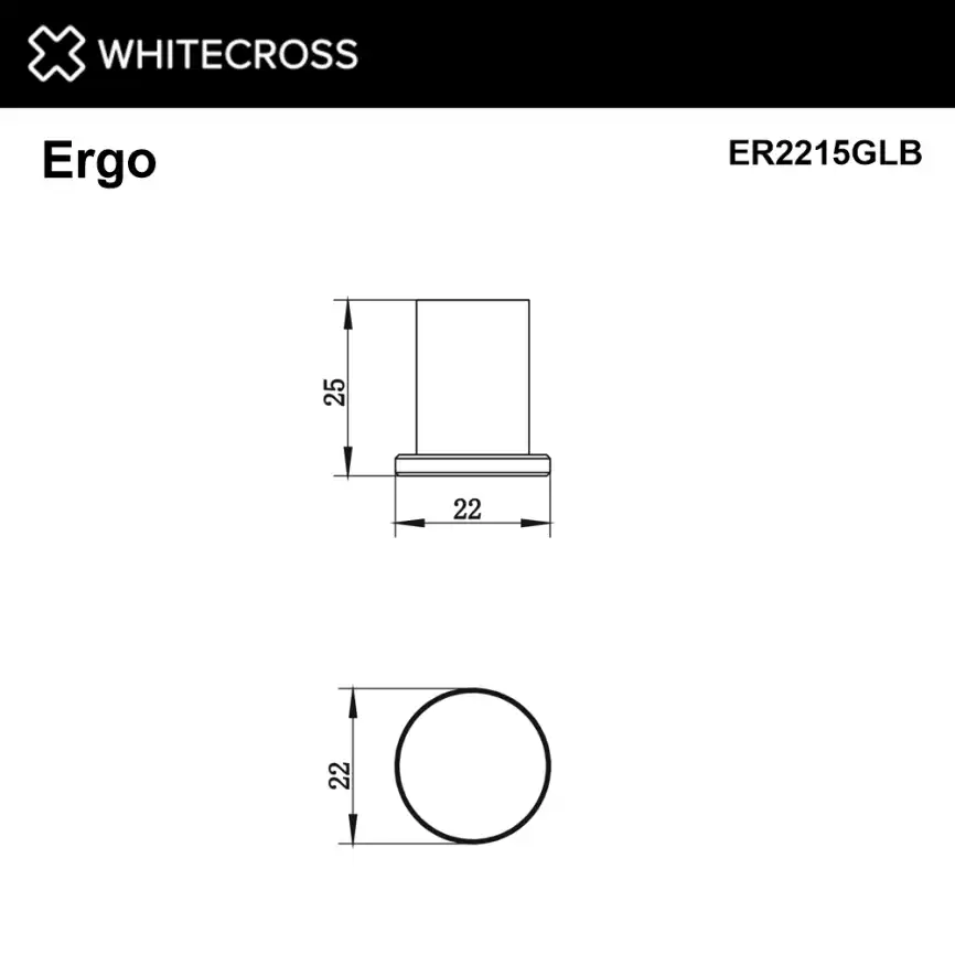 Крючок Whitecross ERGO gold brushed, ER2215GLB, Золото брашированное фото 2