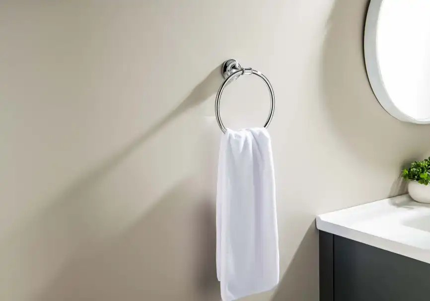 Держатель полотенец кольцо Aquatek Классик AQ4512CR, Хром фото 4