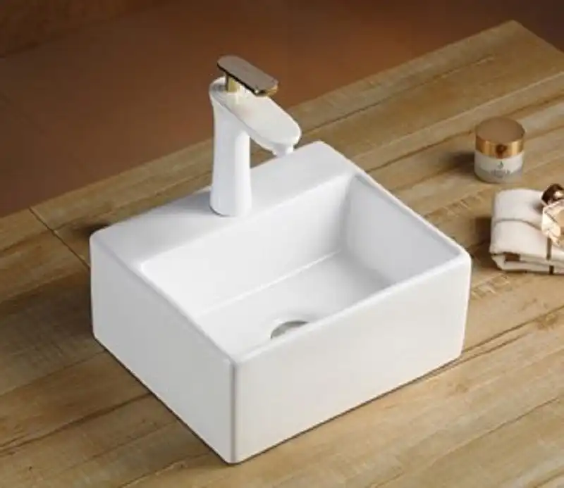 Умывальник CeramaLux 9135 335х290х120 цвет Белый фото 8