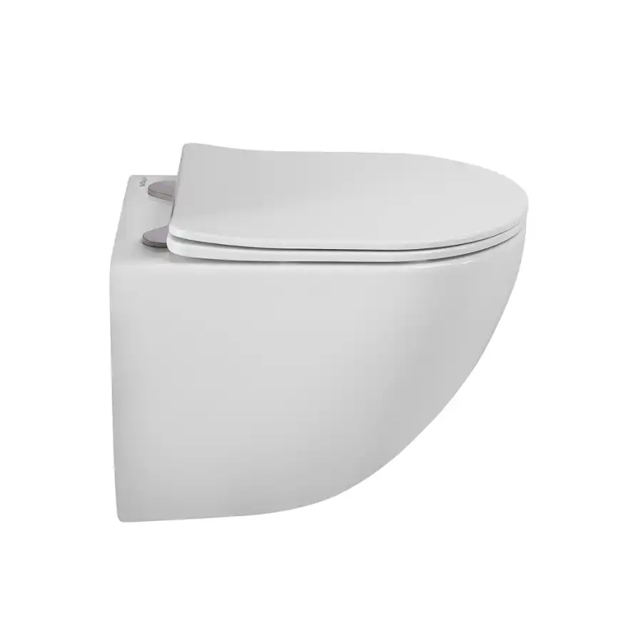 Унитаз подвесной BelBagno AMANDA-TOR BB051CH-TOR-FC/SC, безободковый с сиденьем и смывом TORNADO фото 4