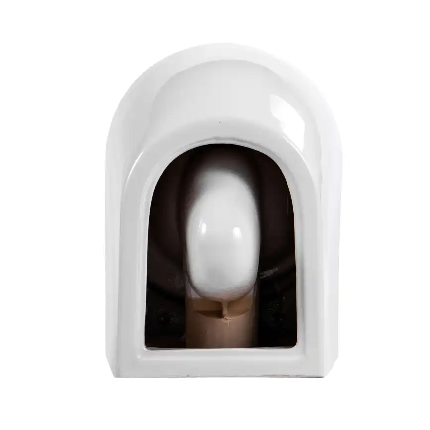 Подвесной унитаз Aquatek Европа AQ1900T-00 безободковый, с сиденьем микролифт, со смывом Торнадо, Белый фото 8