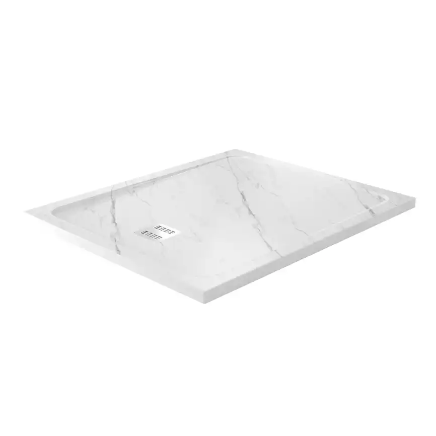 Душевой поддон WasserKRAFT Rhin 44T 120х100 из искусственного камня 44T10 Белый фото 1