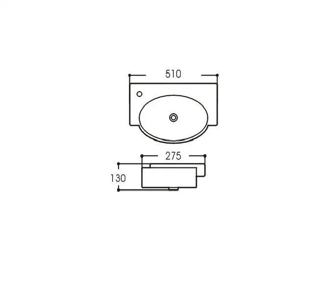 Раковина Aquatek 51х27,5х13 AQ5329-00 подвесная, угловая, Белая фото 2