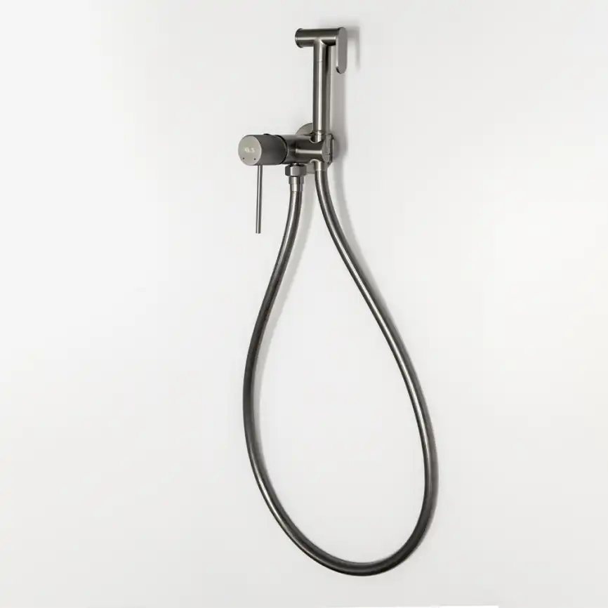 Гигиенический душ со смесителем AVS Pulse 811-031-GM, оружейная сталь фото 2