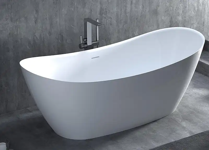 Ванна Salini NOEMI 185х80 101811SM из материала S-Stone, Белая матовая фото 6