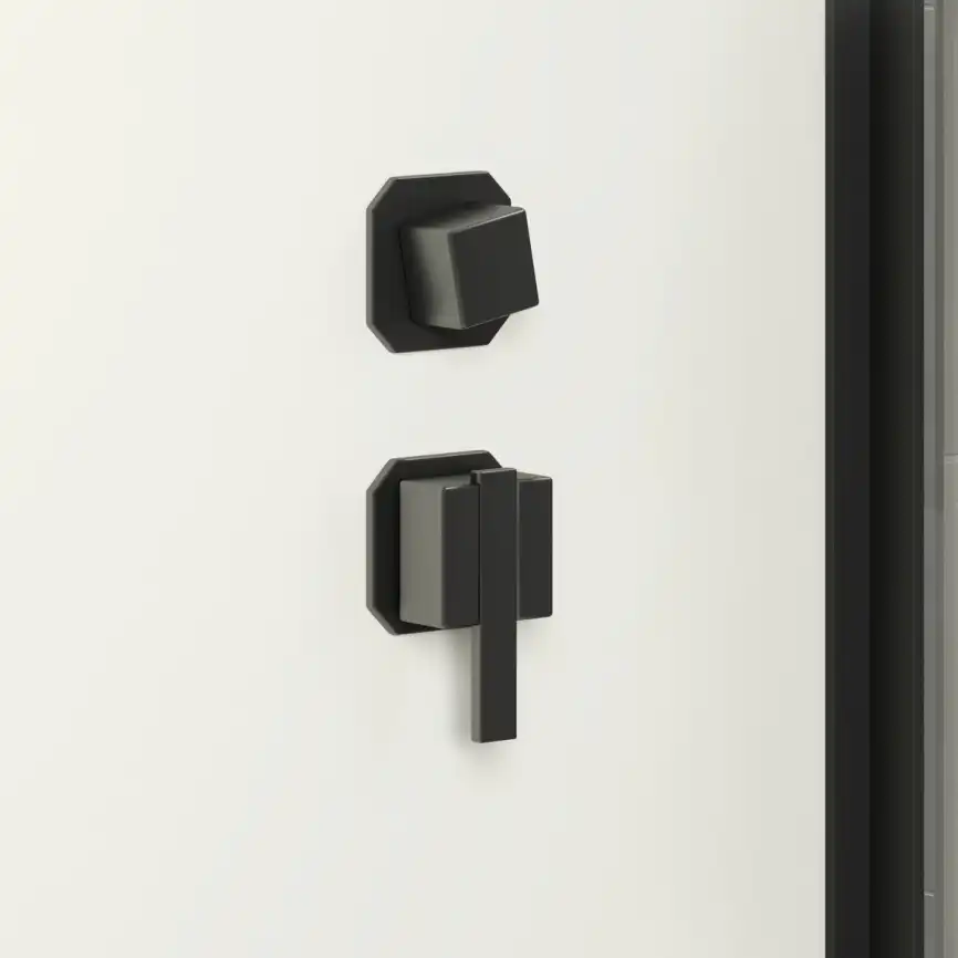 Душевая кабина Niagara Standart 90х90 ST90/15Q/BL/BK низкий поддон, черный профиль, без крыши фото 3