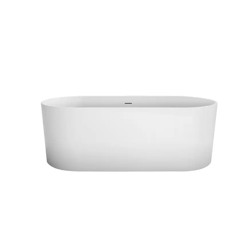 Акриловая ванна BELBAGNO BB705-1700-800 овальная, отдельностоящая, Белая фото 1