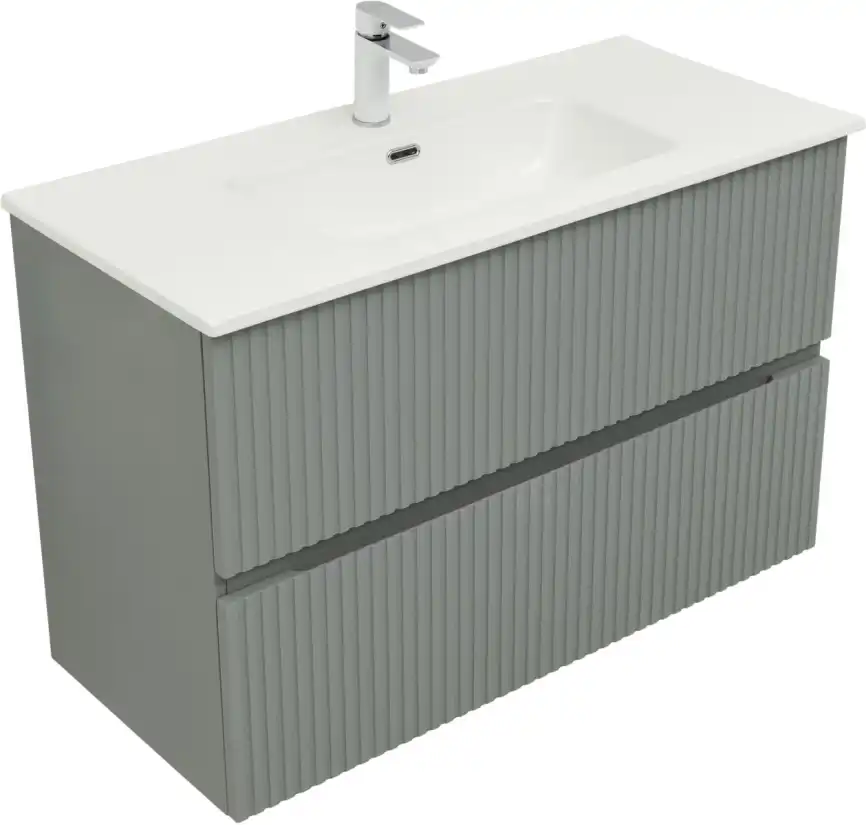 Тумба под раковину Aquanet Джейн 100 мисти грин 313320 фото 8