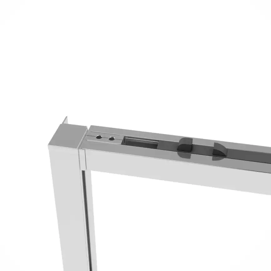 Душевой уголок Vincea Slim Soft 110х100 VSR-1SS1011CL, дверь раздвижная, профиль хром, стекло прозрачное фото 9