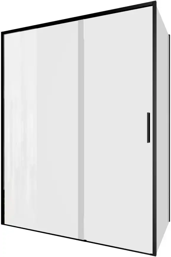 Душевой уголок Aquanet Pleasure Evo 150x80 AE65-150x80-BT профиль черный, прозрачное стекло фото 1