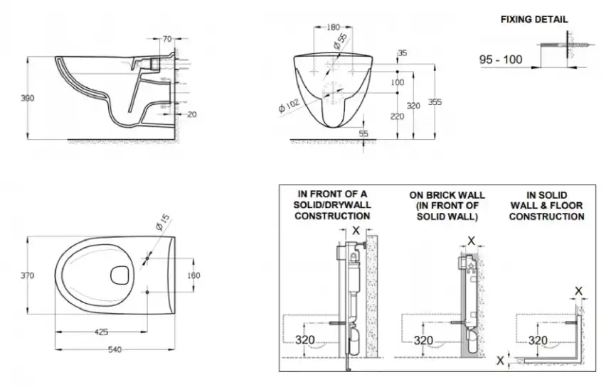 Подвесной унитаз Roca Victoria 540 мм, Rimless 34639300Y, белый фото 8