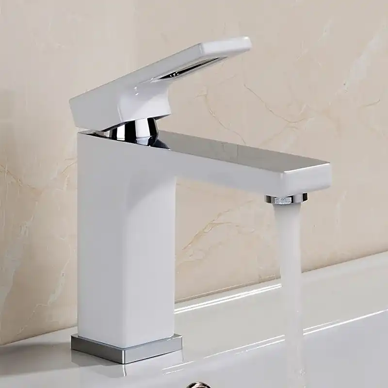 Смеситель для раковины Gappo G1017-8, Белый / Хром фото 8