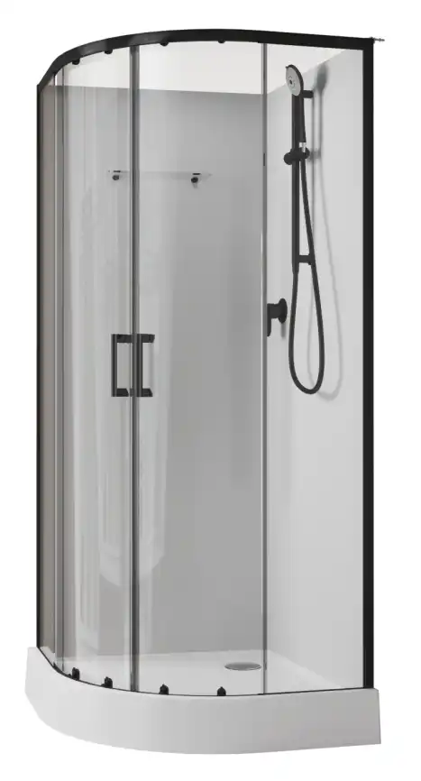 Душевая кабина Aquanet Passion EVO R black 90x90 набор 1 фото 4