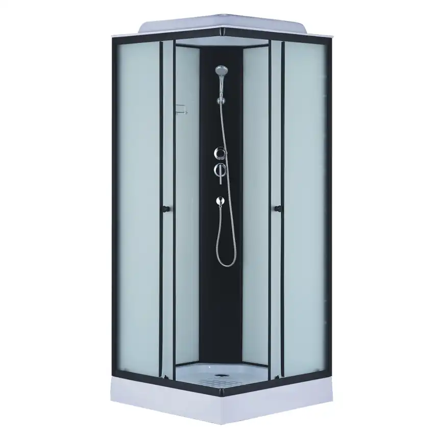 Душевая кабина Loranto 90х90, низкий поддон, Матовое стекло, CS-992EBTM/W-90 фото 1