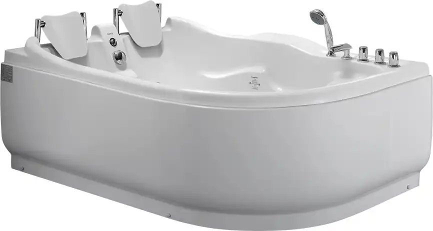 Акриловая ванна Gemy G9083 B L 180х121 с гидромассажем, левая фото 1