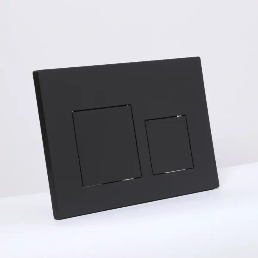 Клавиша смыва AVS 809-0013-MB квадратные кнопки, черная матовая фото 2