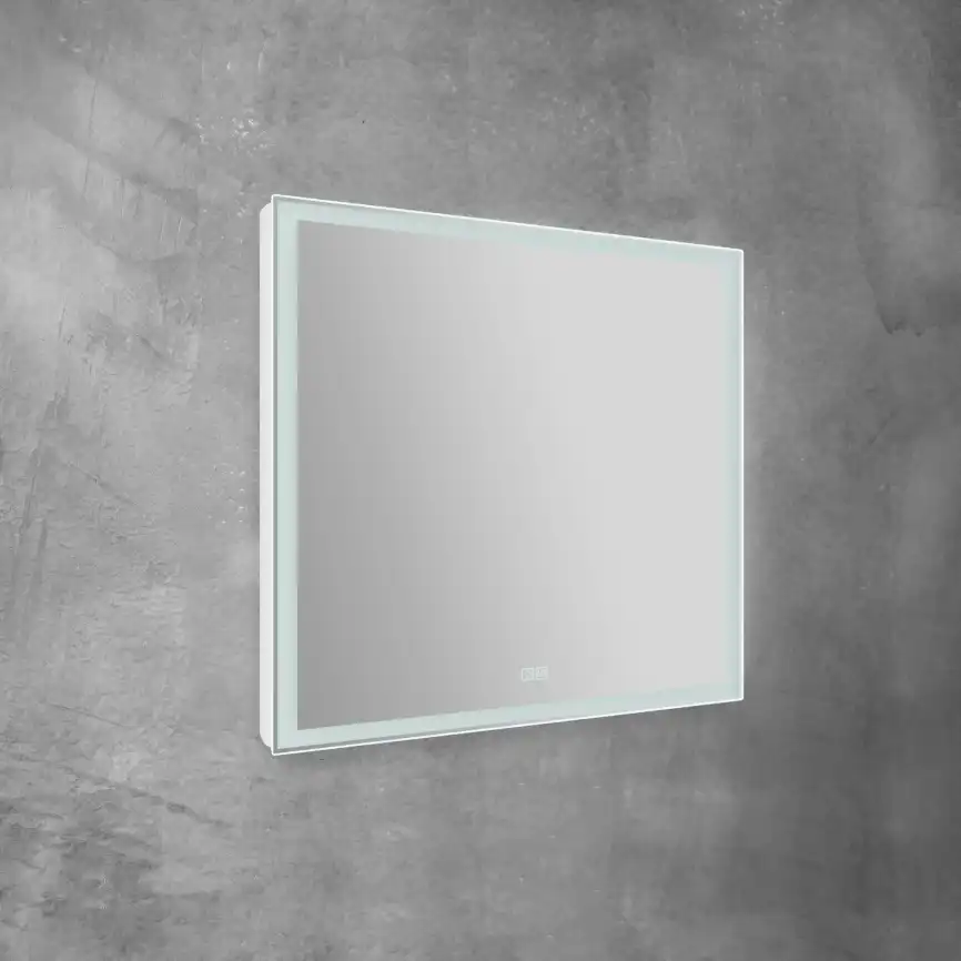 Зеркало BelBagno SPC-GRT 80х80 SPC-GRT-800-800-LED-TCH-WARM с подстветкой, сенсорный выключатель, с подогревом фото 3