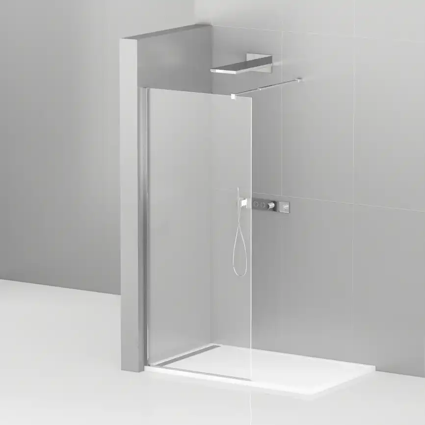 Душевая перегородка CEZARES LIBERTA-L-1-140-C-Cr стекло Прозрачное, профиль Хром фото 5