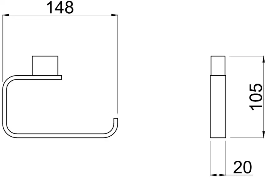 Держатель туалетной бумаги Allen Brau Infinity 6.21007-00 хром фото 2
