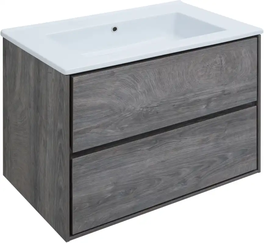 Тумба под раковину Aquanet Милан 85 дуб рошелье, подвесная, 339969 фото 9