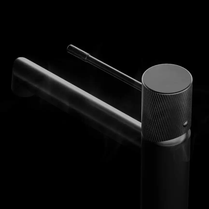 Смеситель для накладной раковины Vincea Desire VBF-1D2MB однорычажный, черный фото 2