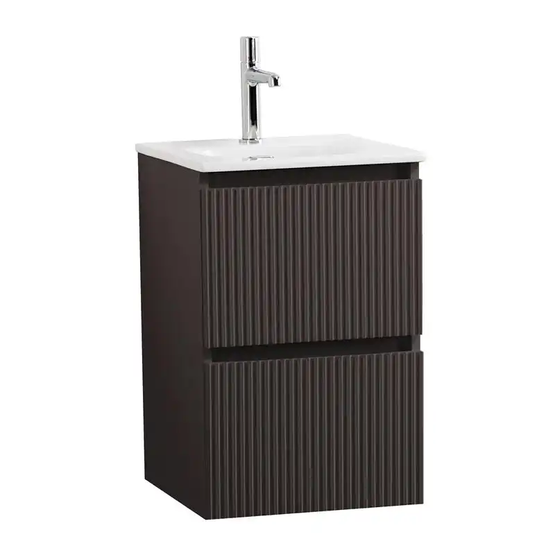 Тумба под раковину BelBagno UNO-MINI-400-2C-SO-GSO подвесная, Темно-Серый Матовый фото 2