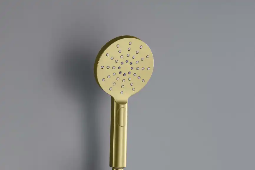Душевая лейка Aquatek Оберон AQ2006BG, Золото матовое фото 4