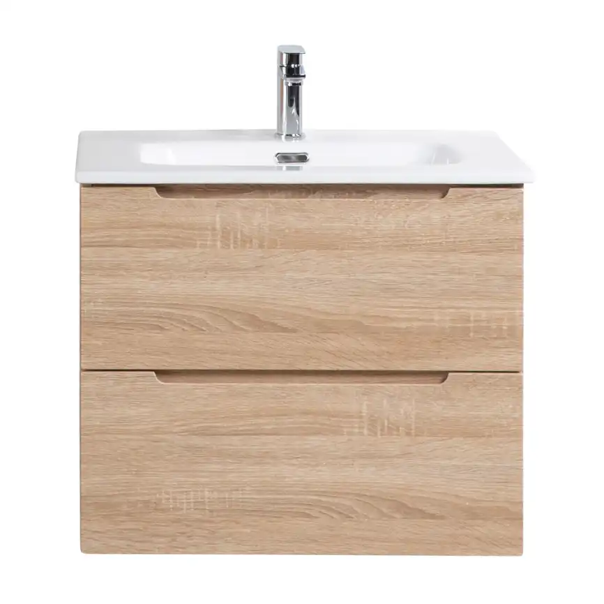 Тумба под раковину BelBagno ETNA-600-2C-SO-WO-P подвесная Rovere Bianco фото 1