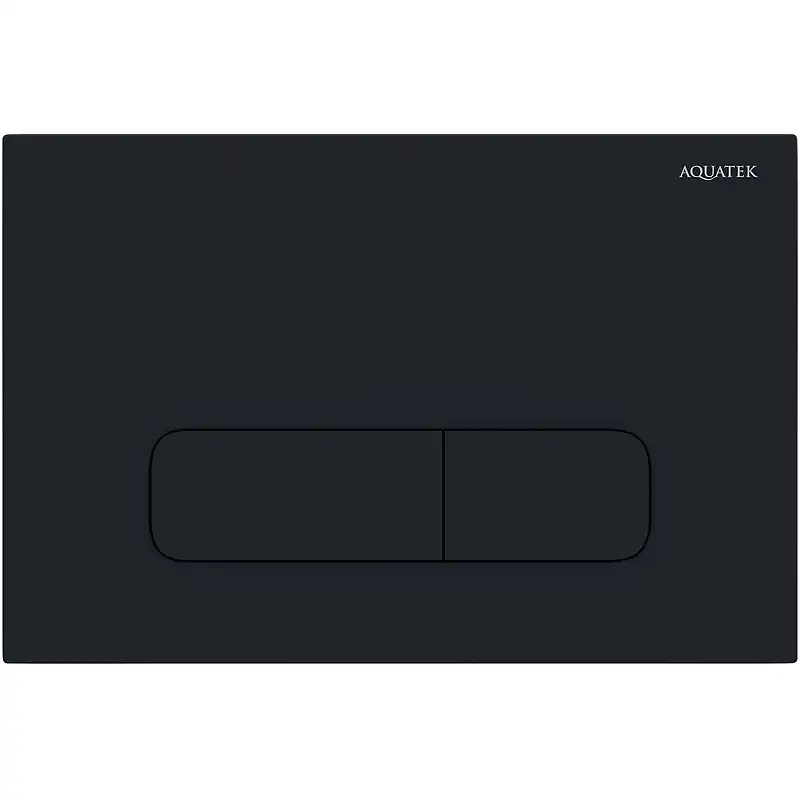 Панель смыва Aquatek Черная матовая (клавиши прямоугольные) KDI-0000017 фото 1