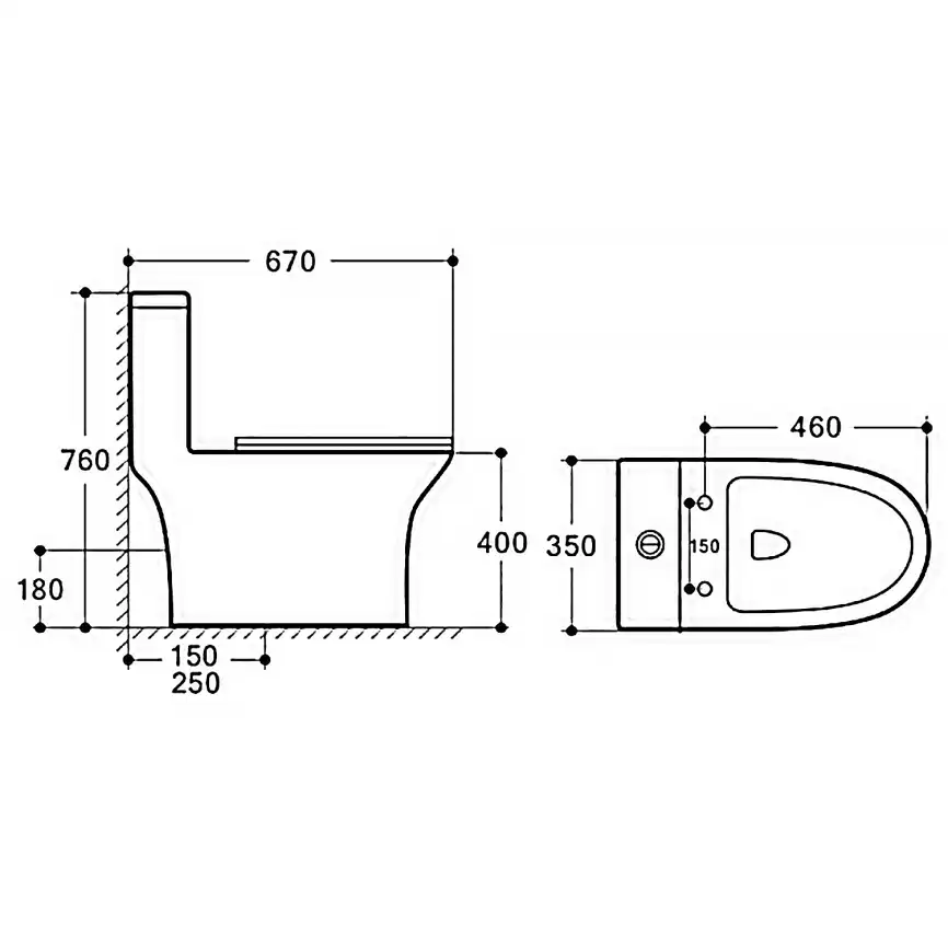 Унитаз-моноблок Azario Terni AZ-8618M безободковый, в комплекте с сиденьем микролифт, Белый мрамор фото 13