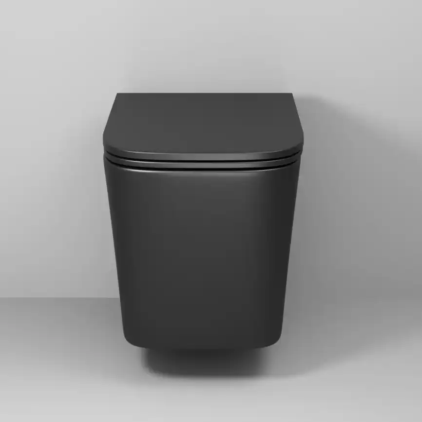 Подвесной унитаз Grossman GR-4441BMSQ безободковый, смыв торнадо, Черный матовый фото 5