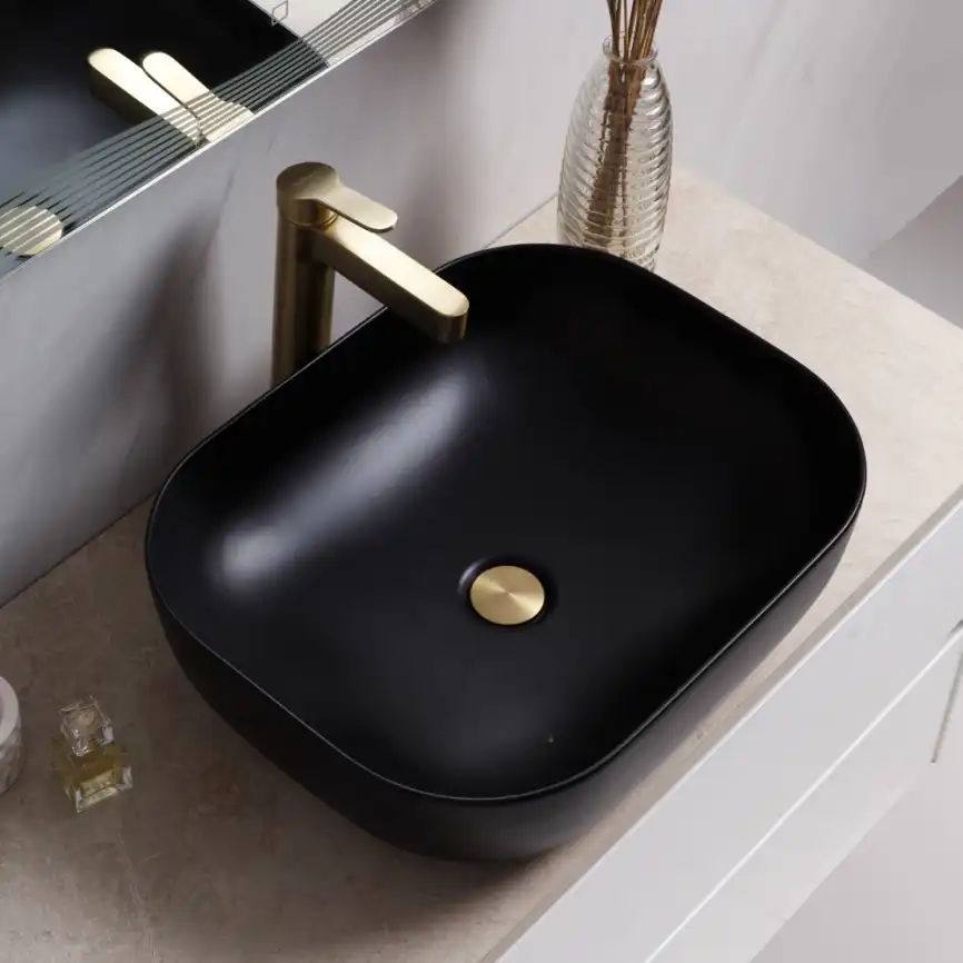 Раковина накладная BelBagno 500х400х140 BB1302-H301, цвет Черный фото 3