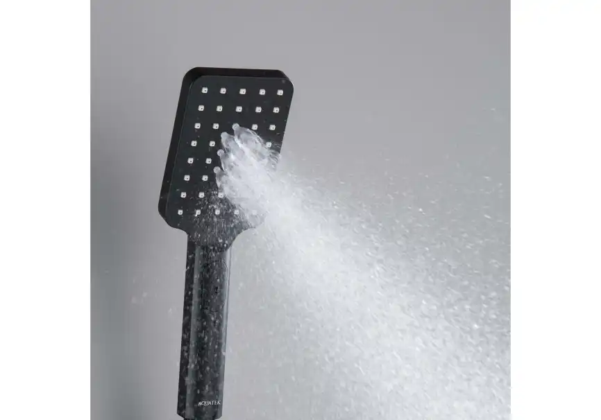 Душевая лейка Aquatek ЛИРА AQ2005MB, Черный матовый фото 6