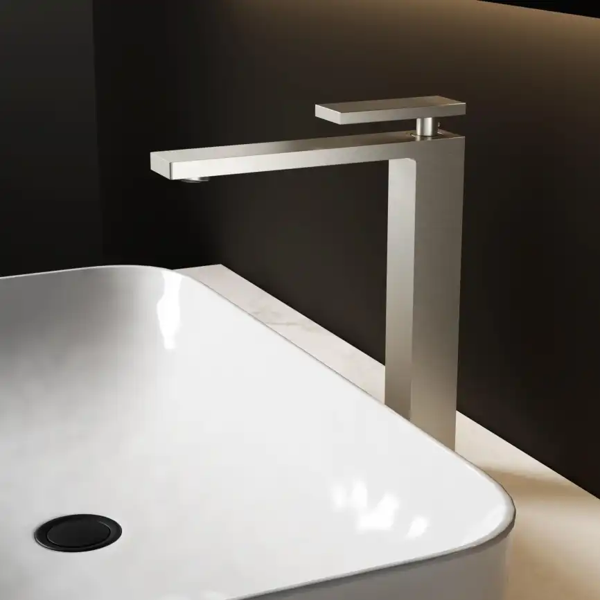 Смеситель для раковины Vincea Dice VBF-2DS2BN однорычажный, сатин фото 1