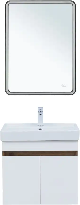 Тумба под раковину Aquanet Оптима 60 дуб рустикальный/белый сатин, 344791 фото 9