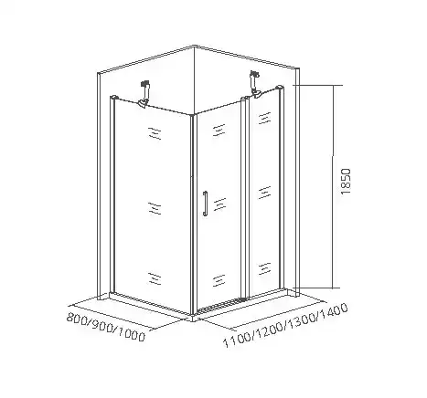 Боковая стенка Good Door MOKKA SP-100-C-WE профиль Белый стекло прозрачное фото 3