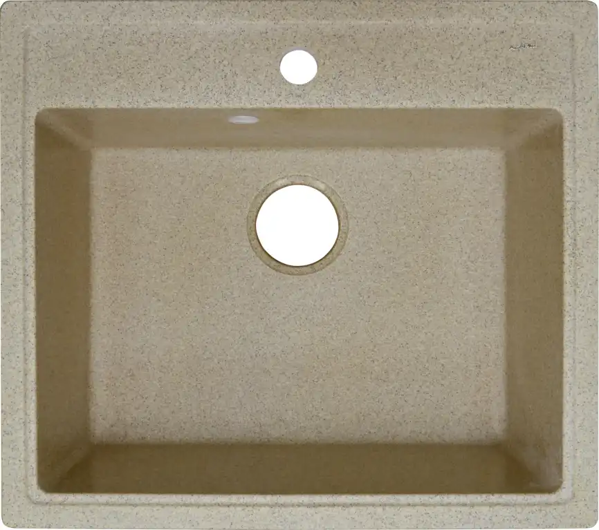 Кухонная мойка AZARIO Litos 570x505x200 искусственный мрамор, цвет Песочный (CS00078326) фото 1