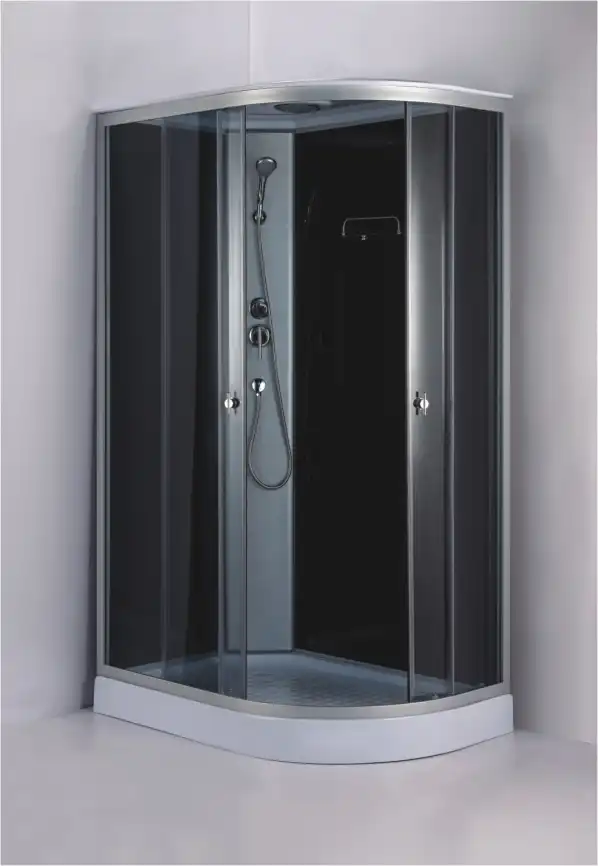 Душевая кабина Loranto 120х80, низкий поддон, Тонированное стекло, CS-876EATM/B-120 фото 2