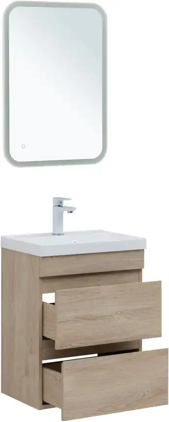 Тумба под раковину Aquanet Нота New 50 дуб светлый 334196 фото 6