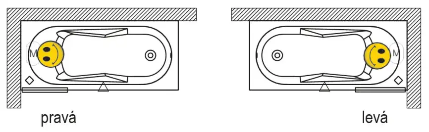 Акриловая ванна Riho Lazy 170х75 R правосторонняя B079001005 фото 4