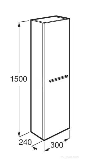 Пенал Roca Victoria A857564806 подвесной цвет, Белый глянец фото 3