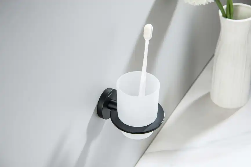 Стакан для ванной Aquatek Оберон AQ4204MB, Черный матовый фото 3